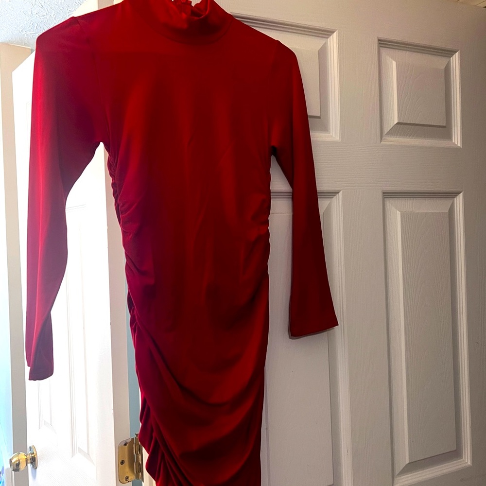 Red fitted mini dress, Very cute never worn